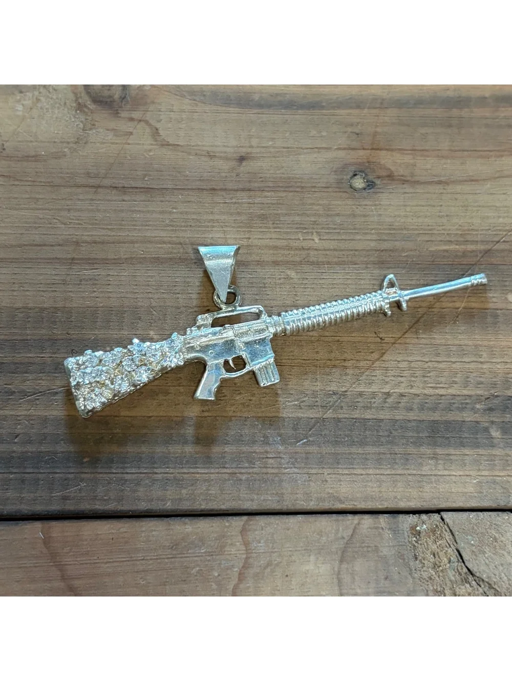 Sterling silver 2nd Amendment pendant vintage Y2K era